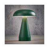 Lámpara de mesa en forma de hongo recargable 20.5x15.5 cm verde