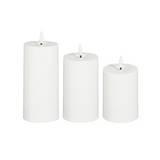 Candela solar led blanco 3 piezas