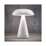 Lámpara de mesa en forma de hongo recargable 20.5x15.5 cm blanco