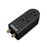 Protector de voltaje 1800w 2 salidas negro 120v forza