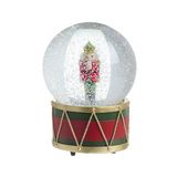 Adorno navideño bola de nieve cascanueces de 16.5 cm