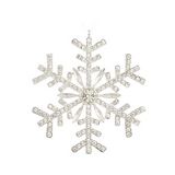 Adorno navideño copo de nieve de 8.8 cm