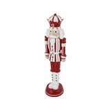 Figura navideña cascanueces rojo/blanco 50.5 cm jbxmas