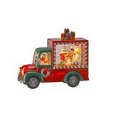 Adorno navideño camión de entrega de dulces de santa 22.8 cm jbxmas mtx76288