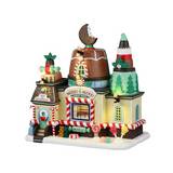 Villa navideña tienda de dulces de menta