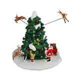 Villa navideña carreras de renos