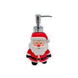 Dispensador de jabon liquido navideño santa 18 cm rojo/blanco