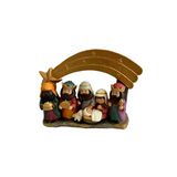 Nacimiento navideño de resina 21.8x15.7 cm multicolor ccxmas