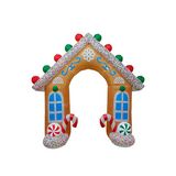 Inflable navideño arco casa de dulces 270 cm multicolor
