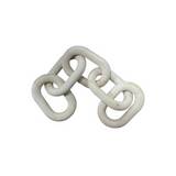 Cadena de madera decorativa 54cm blanca