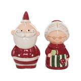 Salero y pimentero navideño santa y sra claus ccxmas 2 piezas