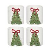 Vaso navideño arbol de navidad ccxmas 4 piezas