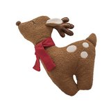 Cojin navideño en forma de reno con bufanda ccxmas