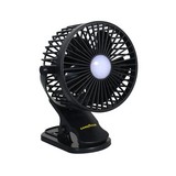 Ventilador recargable para vehiculo 6 pulg (15.2 cm) negro