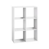 Estanteria 6 compartimientos, blanco 67.5x32x100.5 cm