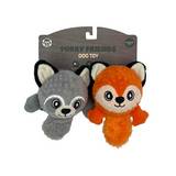 JUGUETE PARA MASCOTA ZORRO/MAPACHE 2 PIEZAS