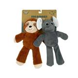 JUGUETE PARA MASCOTA ELEFANTE/PEREZOSO 2 PIEZAS