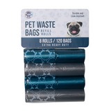 Bolsas para desechos de mascotas azul/gris 8 piezas