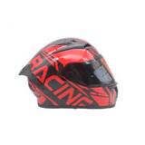 Casco de moto negro/rojo talla l