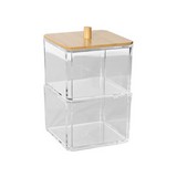 Caja organizadora de madera/acrilico 2 niveles