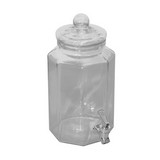 Dispensador para bebidas de vidrio 4.2 l transparente