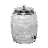 Dispensador para bebidas de vidrio 5 l transparente