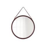 Espejo de bambu marron 38 cm tendance