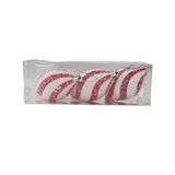 Bola navideña 12x6 cm rojo/blanco jbxmas 3 piezas