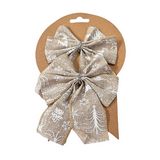 Adorno navideño chonga beige 11x12 cm wwxmas