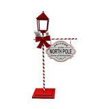Adorno navideño farol north pole 120 cm rojo ccxmas