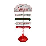 Adorno navideño señalizacion de villas 92 cm ccxmas