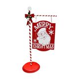 Adorno navideño letrero merry christmas con luz solar 136 cm rojo ccxmas