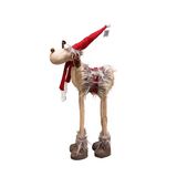 Figura navideña reno con bufanda y gorro 81 cm ccxmas