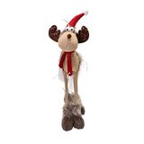 Figura navideña reno con bufanda y gorro 66 cm ccxmas