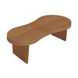 Mesa auxiliar de madera 120 x 34 cm magnum café
