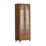 MUEBLE PARA BAR DE MADERA/VIDRIO 192.5x71x41 cm MURANO CAFE