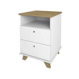 Archivero de madera 2 gavetas 63x45.2 cm day blanco/cafe