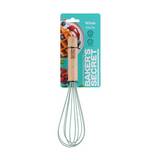 Batidor manual para cocina de silicon 24.5 cm verde