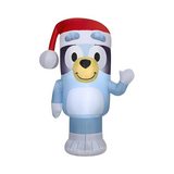 Inflable navideño bluey con gorto 106.6 cm