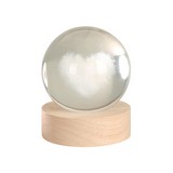 Lampara de mesa bola de cristal corazon rgb