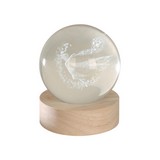 Lampara de mesa bola de cristal hada rgb