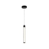 Lampara colgante led negra 6w luz amarilla