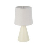 Lampara de mesa blanca 1 luz e12