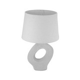 Lampara de mesa ceramica beige 1 luz e27