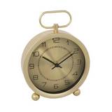 Reloj para mesa de 15 x 19.5 cm color dorado