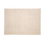 Alfombra decorativa de poliester 170x120 cm crema