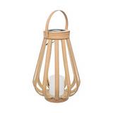 Linterna decorativa plastica 24x34.5 cm aria beige