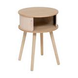 Mesa de noche de madera 40x54 cm nysos beige