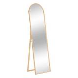 Espejo decorativo vidrio/madera 180x50 cm beige