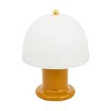 Lampara decorativa para mesa 16x21 cm amarillo/blanco